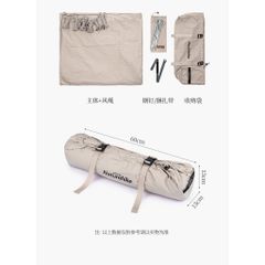 Tấm tăng cắm trại hình thoi Naturehike NH20TM004 Glamping