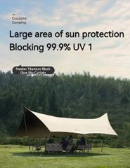 Tăng che nắng dã ngoại Naturehike NH19TM004 - Keo Titan đen