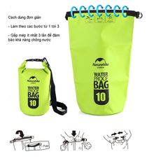 Túi khô chống nước xách tay, đeo balo đi biển NatureHike FS16M005-J