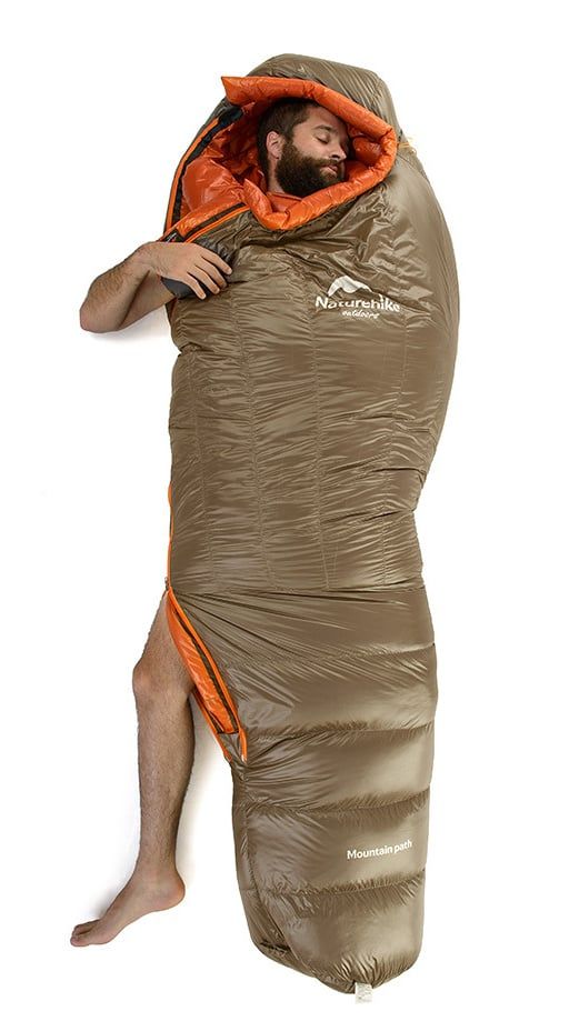 Túi ngủ lông vũ cao cấp đi tuyết, giữ nhiệt NatureHike NH17U800-L