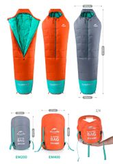 Túi ngủ mùa Đông cao cấp, chịu nhiệt độ âm NatureHike NH17S013-D