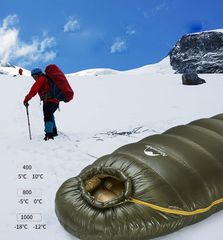 Túi ngủ NatureHike lông vũ, chống nước, chịu nhiệt độ âm NH15D800-K