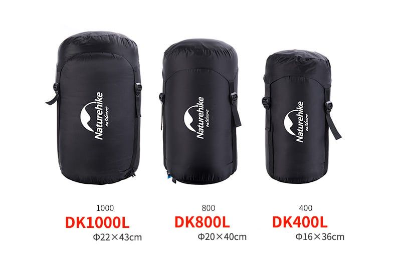 Túi ngủ NatureHike lông vũ, chống nước, chịu nhiệt độ âm NH15D800-K