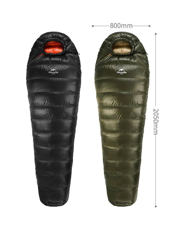 Túi ngủ NatureHike lông vũ, chống nước, chịu nhiệt độ âm NH15D800-K