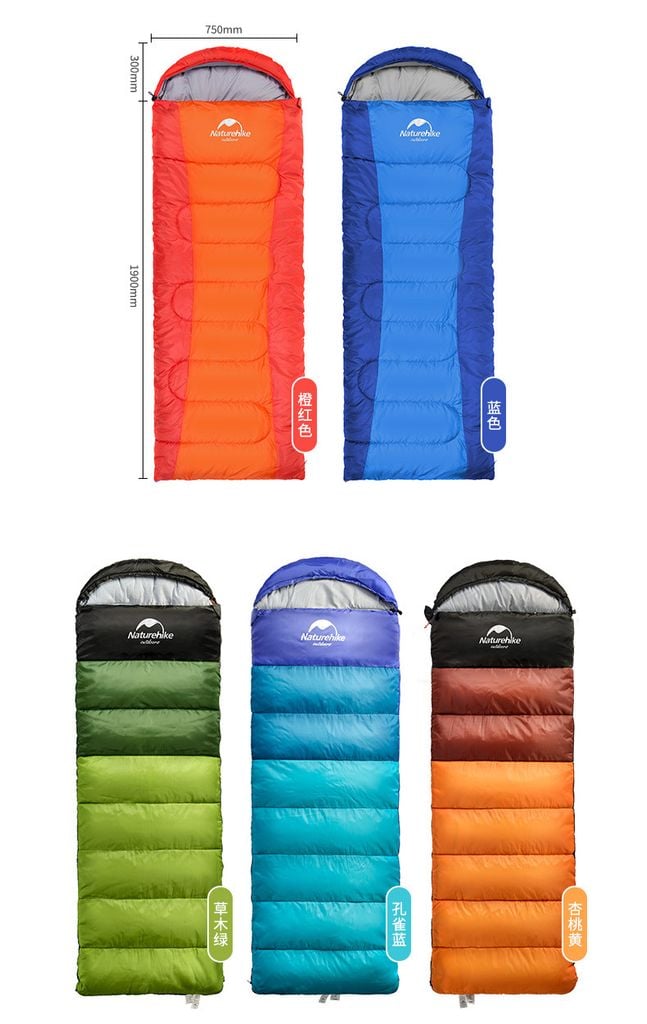 Túi ngủ NatureHike siêu nhẹ, có mũ trùm đầu NH15S009-D U150 U250