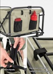 Xe đẩy gập gọn Naturehike NH19PJ001 sử dụng du lịch, dã ngoại ngoài trời