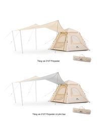 Lều cắm trại Naturehike Ango CNK2300ZP014 - 2 trong 1