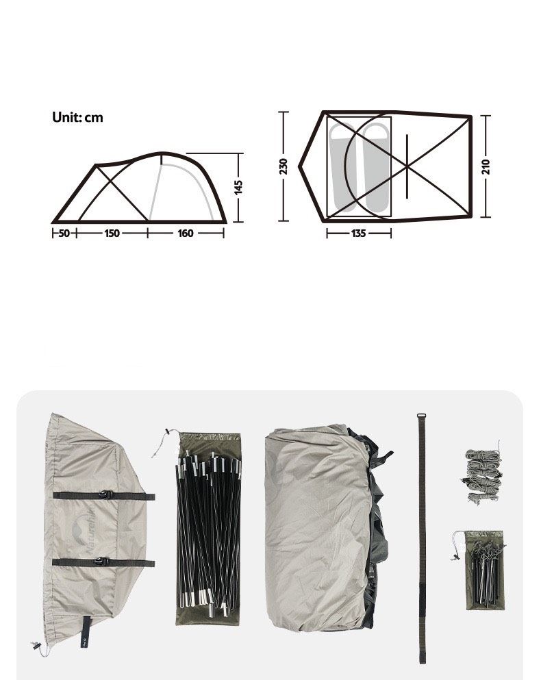 Lều đôi leo núi Naturehike CNK2300ZP017