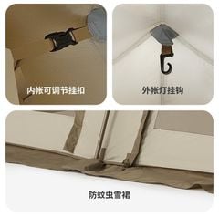 Lều biệt thự Naturehike Glamping CNH23ZP12003 - Nâng cấp lều Village 13