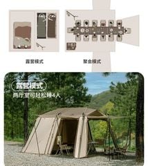 Lều biệt thự Naturehike Glamping CNH23ZP12003 - Nâng cấp lều Village 13
