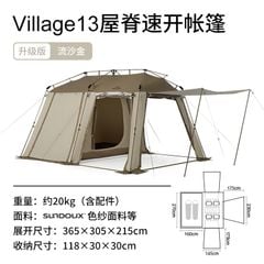 Lều biệt thự Naturehike Glamping CNH23ZP12003 - Nâng cấp lều Village 13