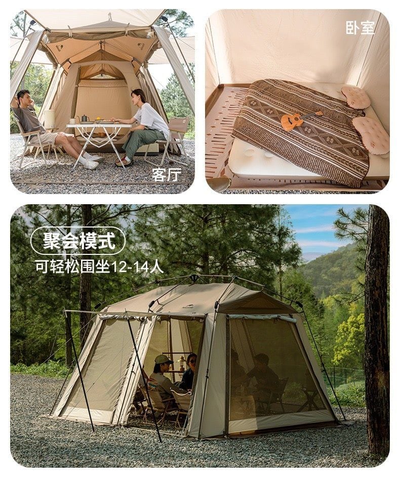 Lều biệt thự Naturehike Glamping CNH23ZP12003 - Nâng cấp lều Village 13