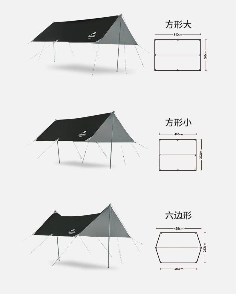 Tăng vải phủ Vinyl Polyester Naturehike NH20TM006