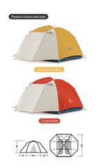 Lều cắm trại siêu nhẹ Naturehike CNK2300ZP024 - Chống gió, chống nước PU2000mm