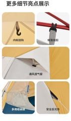 Lều cắm trại siêu nhẹ Naturehike CNK2300ZP024 - Chống gió, chống nước PU2000mm
