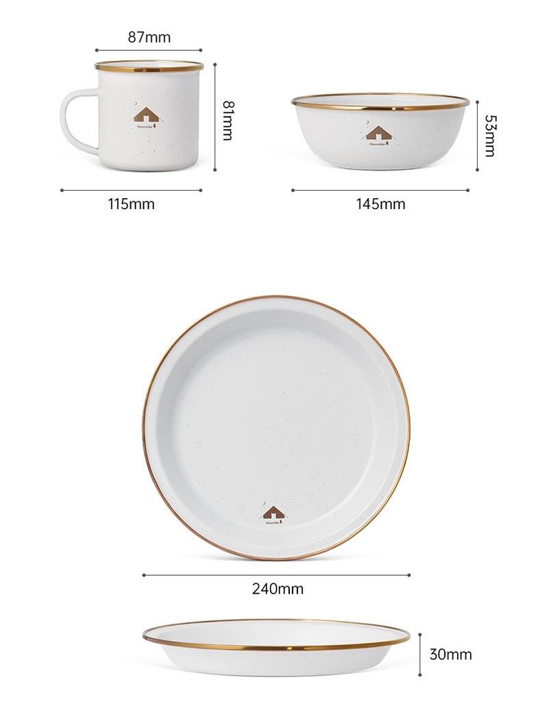 Bộ bát đĩa cốc Naturehike Glamping CNK2300CW013