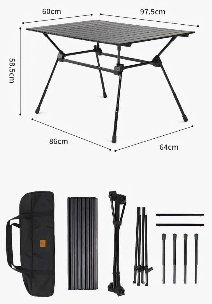 Bàn nhôm gấp gọn điều chỉnh độ cao NatureHike CNH22JU025