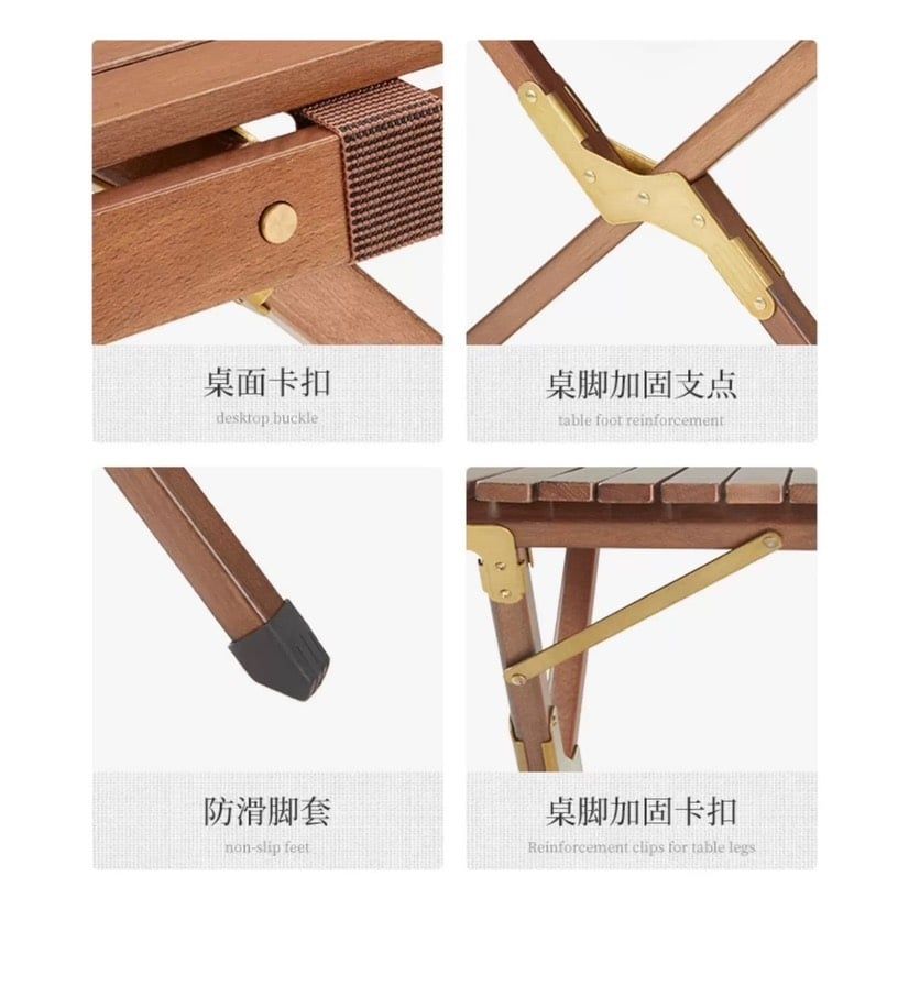 Bàn gỗ mặt cuộn Naturehike NH19JJ009