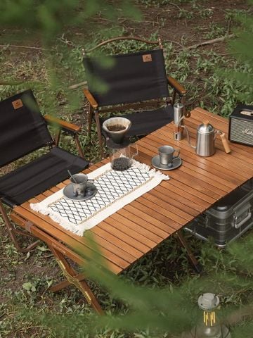 Bàn gỗ mặt cuộn Naturehike NH19JJ009