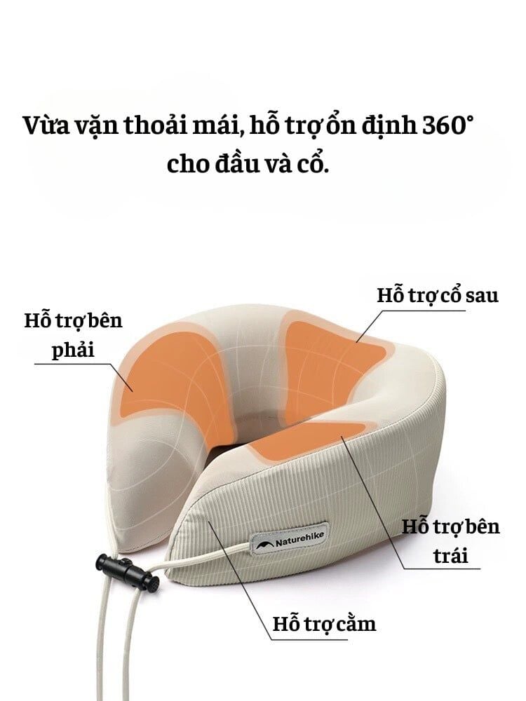 Gối chữ u kê cổ 3D Naturehike CNK2450WS019