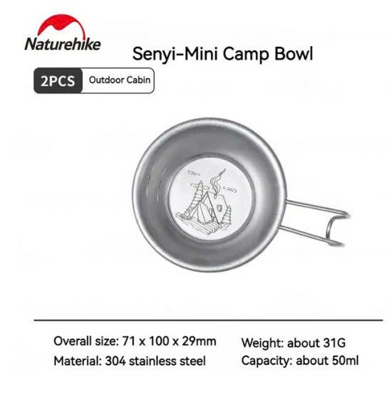 Cốc ly uống nước Naturehike dùng đi dã ngoại, cắm trại