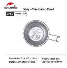 Cốc ly uống nước Naturehike dùng đi dã ngoại, cắm trại