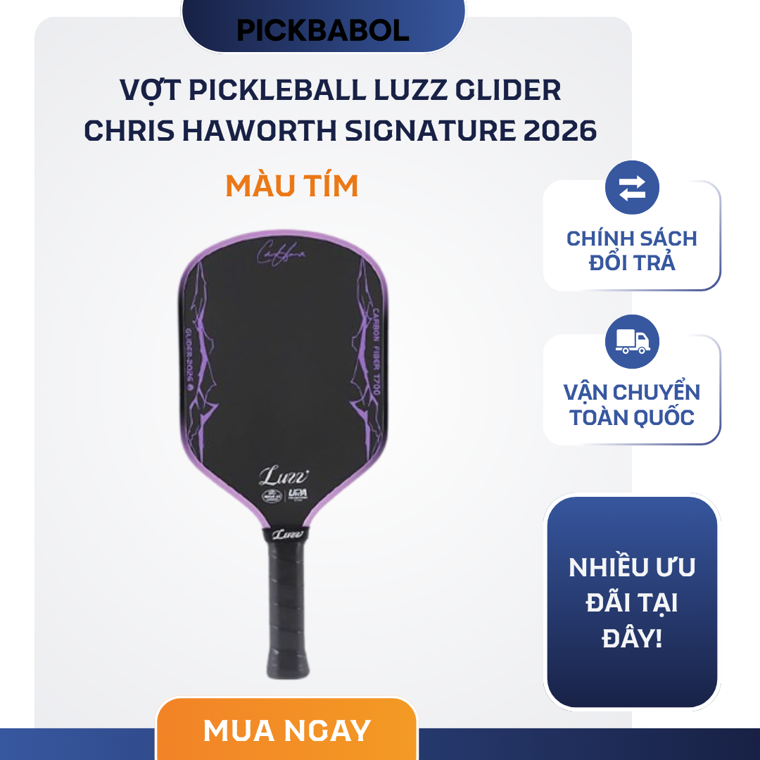  Vợt Pickleball Luzz Glider Chris Haworth Signature 2026 