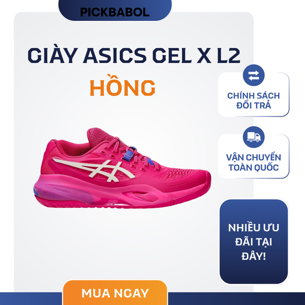  Giày Asics Gel X L2 - Màu hồng 