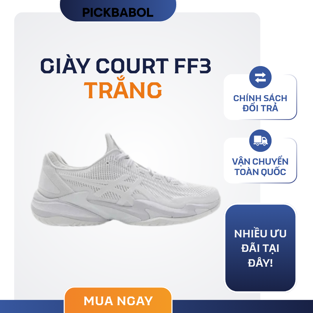 Giày COURT FF3 - Trắng 
