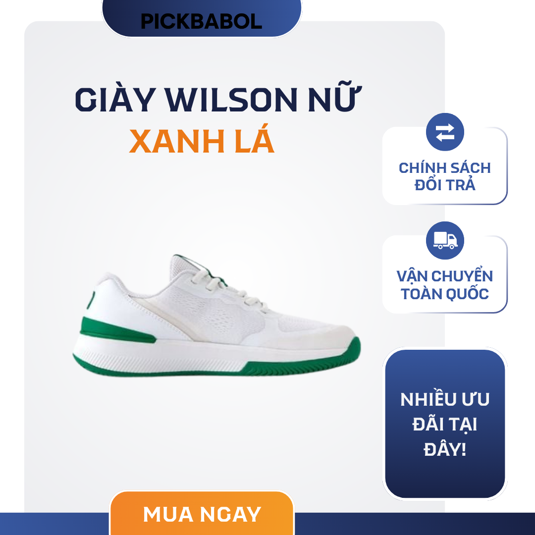  Giày Wilson nữ - XANH LÁ 