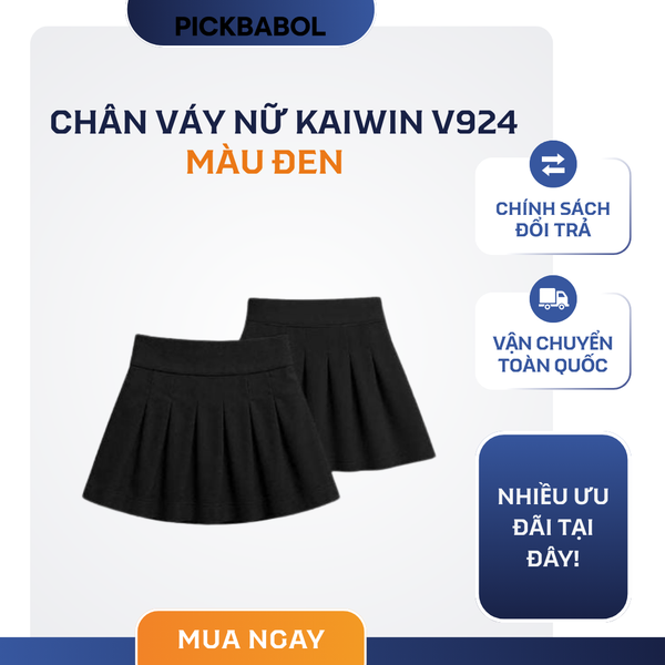  Chân váy nữ Kaiwin V924 - Đen 