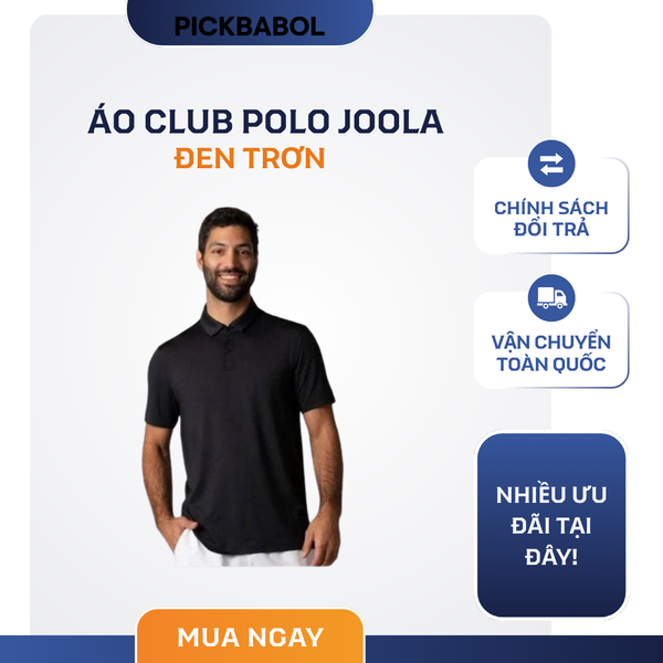  Áo Club Polo Joola - Đen 