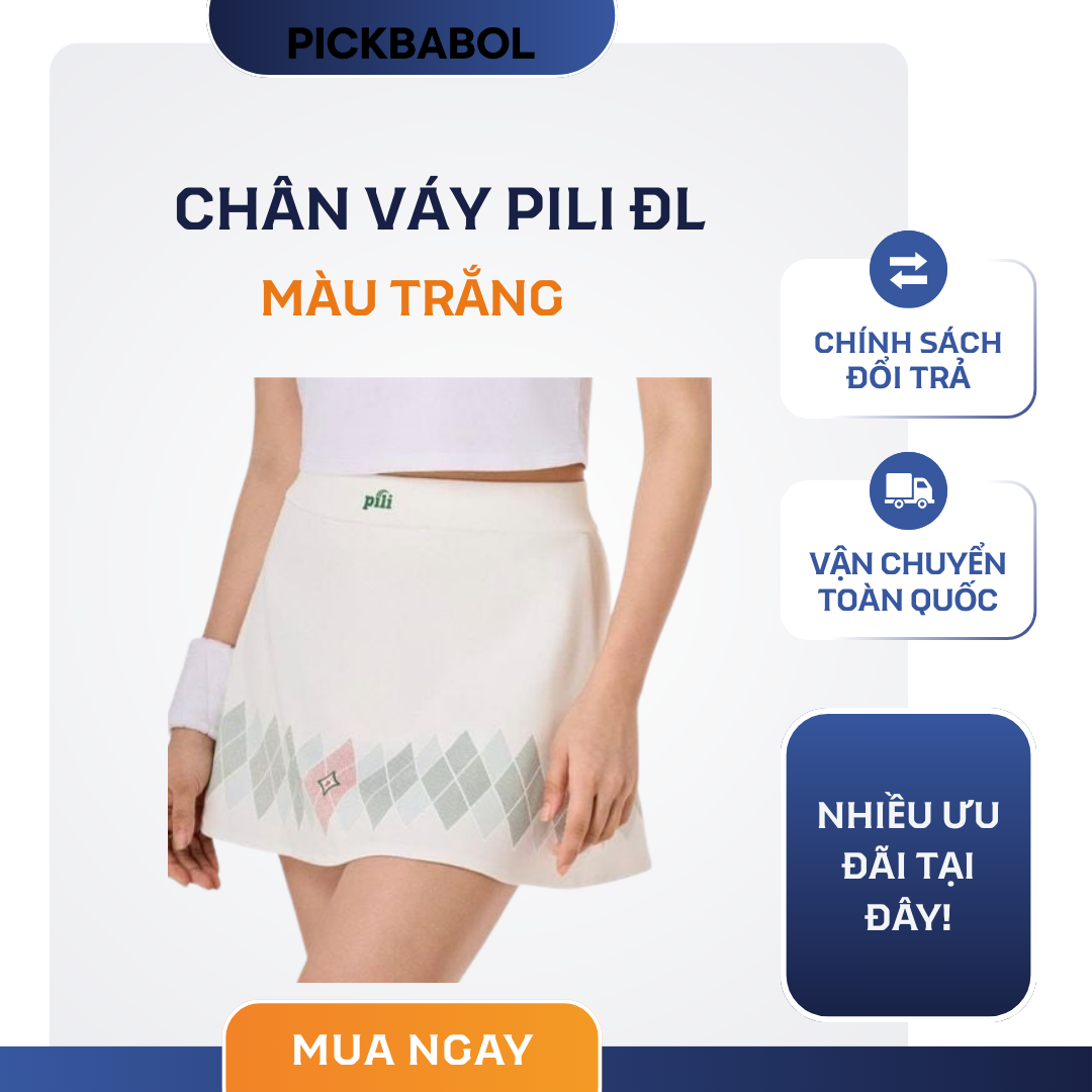 Chân váy PILI DL - Trắng 