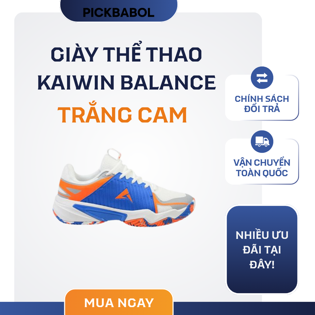 Giày Thể Thao KAIWIN BALANCE - Trắng Cam 