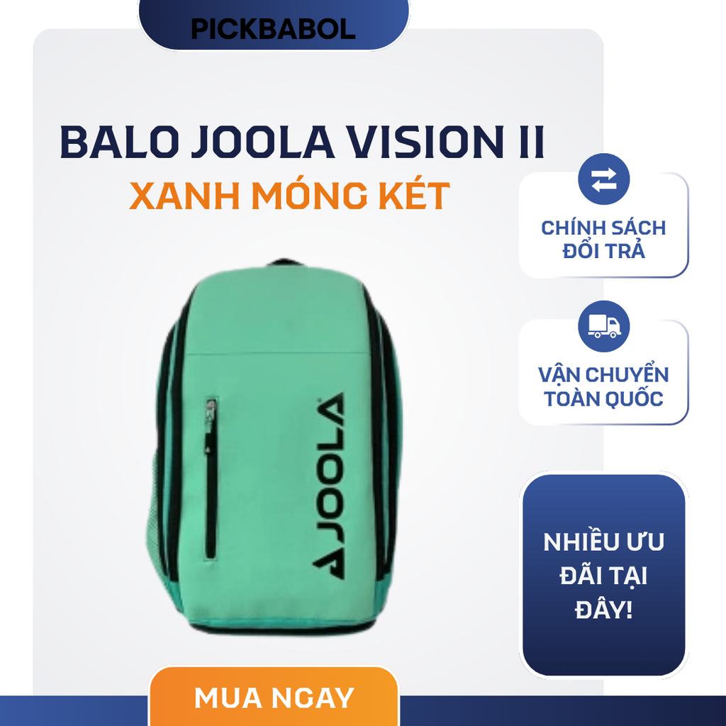  Balo JOOLA Vision II - Xanh móng két 