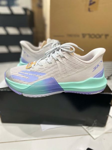  Giày Skechers Baseline Bully Xám Xanh 