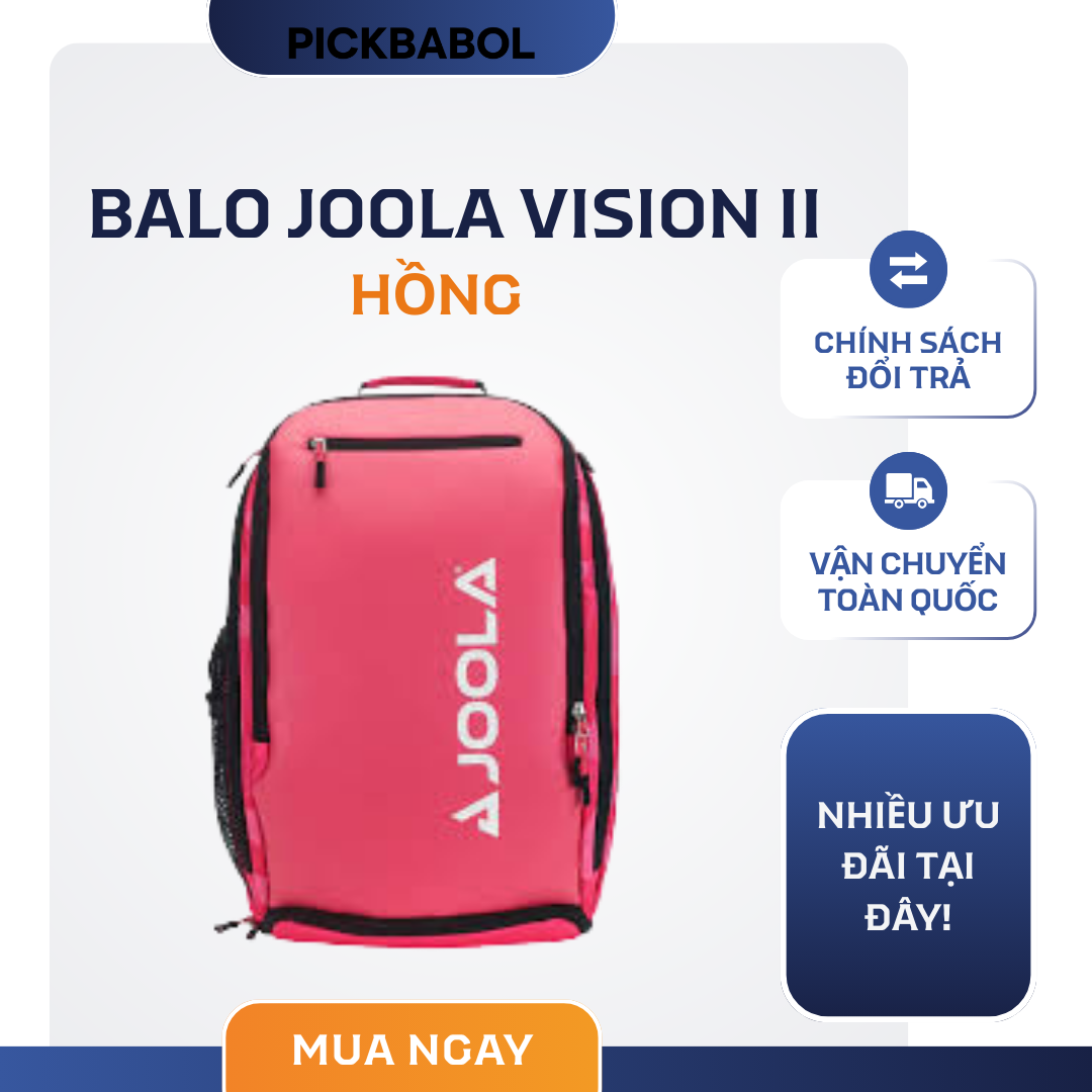  Balo Joola Vision II Deluxe - Màu hồng 