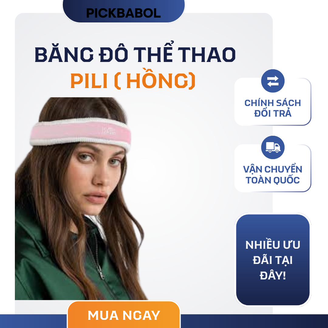  Băng đô thể thao Pili - Hồng 