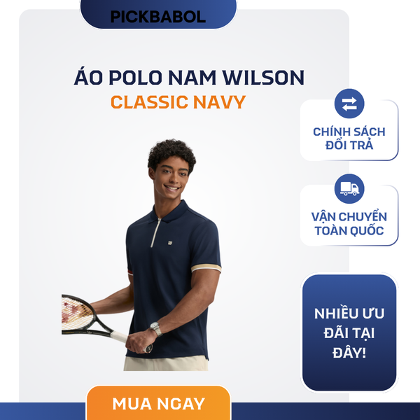  Áo polo Nam Wilson - Classic Navy 