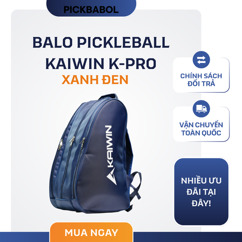  Balo Pickleball Kaiwin K-Pro - Xanh đen 