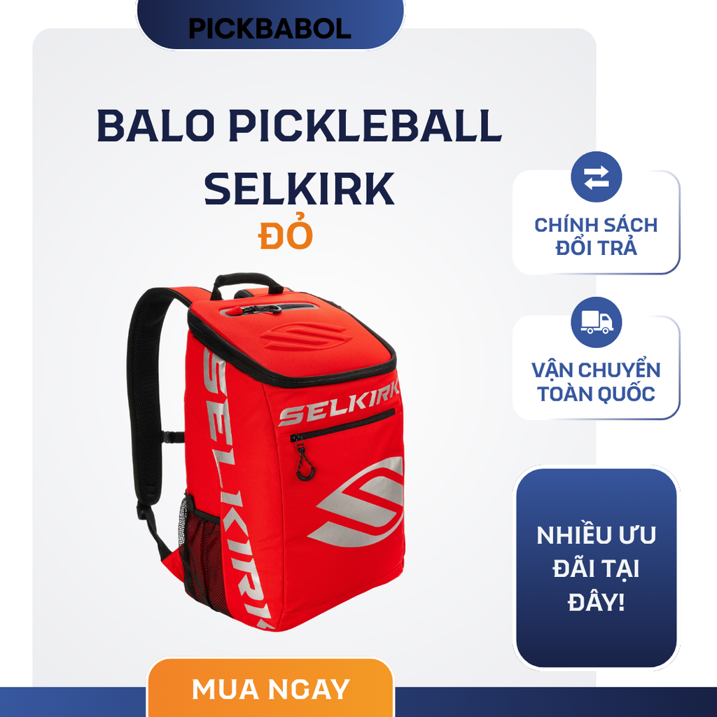  Balo Pickleball Selkirk - Đỏ 