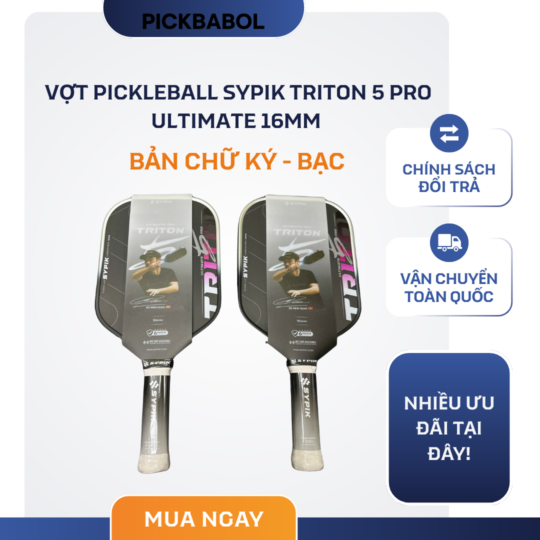  Vợt Pickleball Sypik Triton 5 - Bản chữ ký 