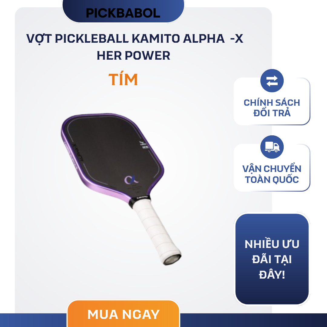 Vợt Pickleball Kamito Alpha-X Her Power 