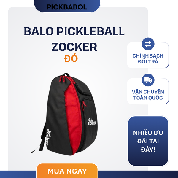  Balo Pickleball Zocker - Đỏ 