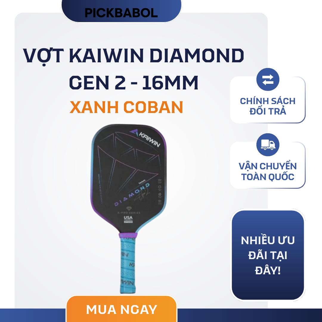  Vợt Kaiwin Diamond Gen 2 - 16mm 