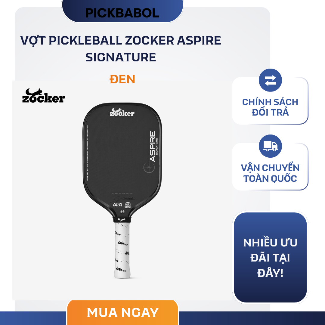  Vợt Pickleball Zocker Aspire Signature 