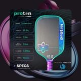  Vợt Proton Project Peacock Elongated 13mm 