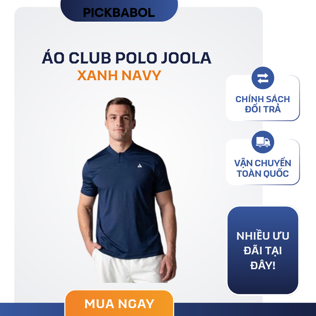  Áo Court Polo Joola - Navy 