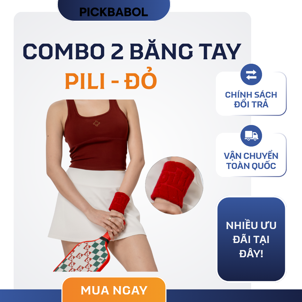  Combo 2 Băng Tay Pili - Đỏ 