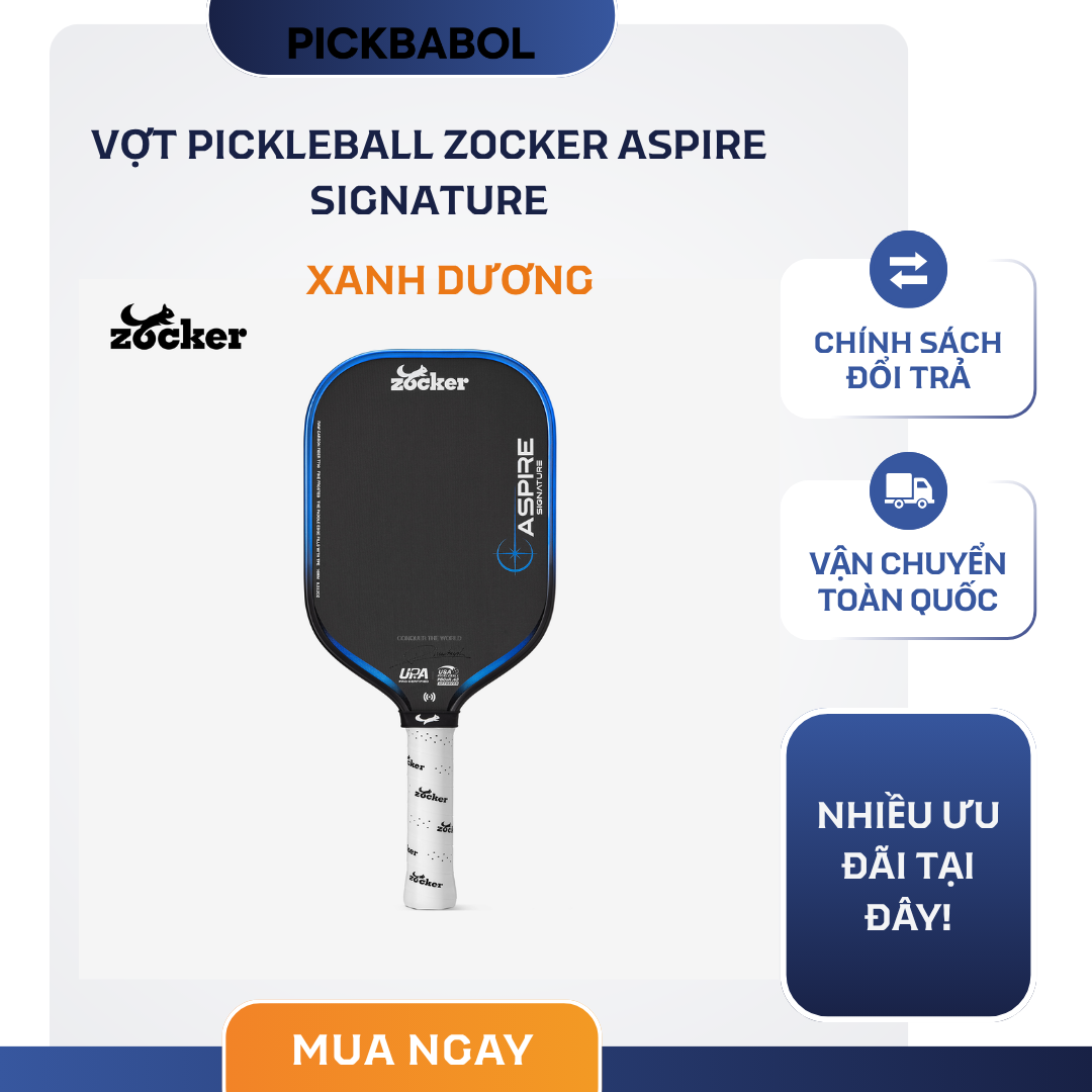  Vợt Pickleball Zocker Aspire Signature 